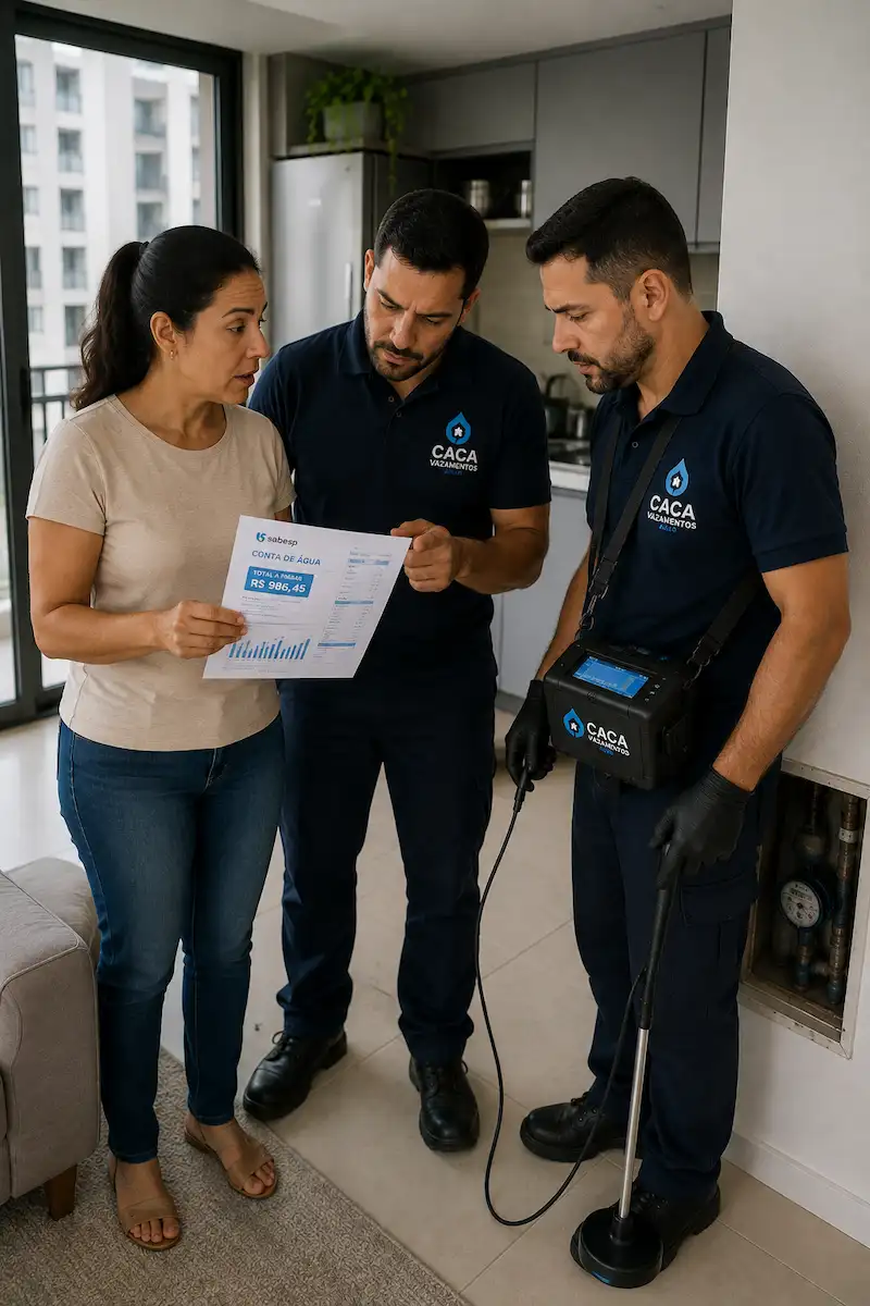 Conta de água alta em apartamento no ABCD e São Paulo