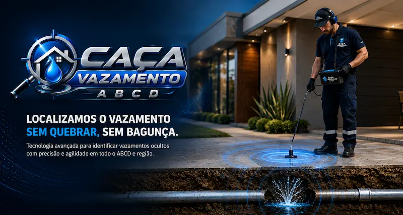 Caça vazamentos no ABCD e São Paulo